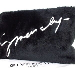 Givenchy Black Faux Fur Clutch